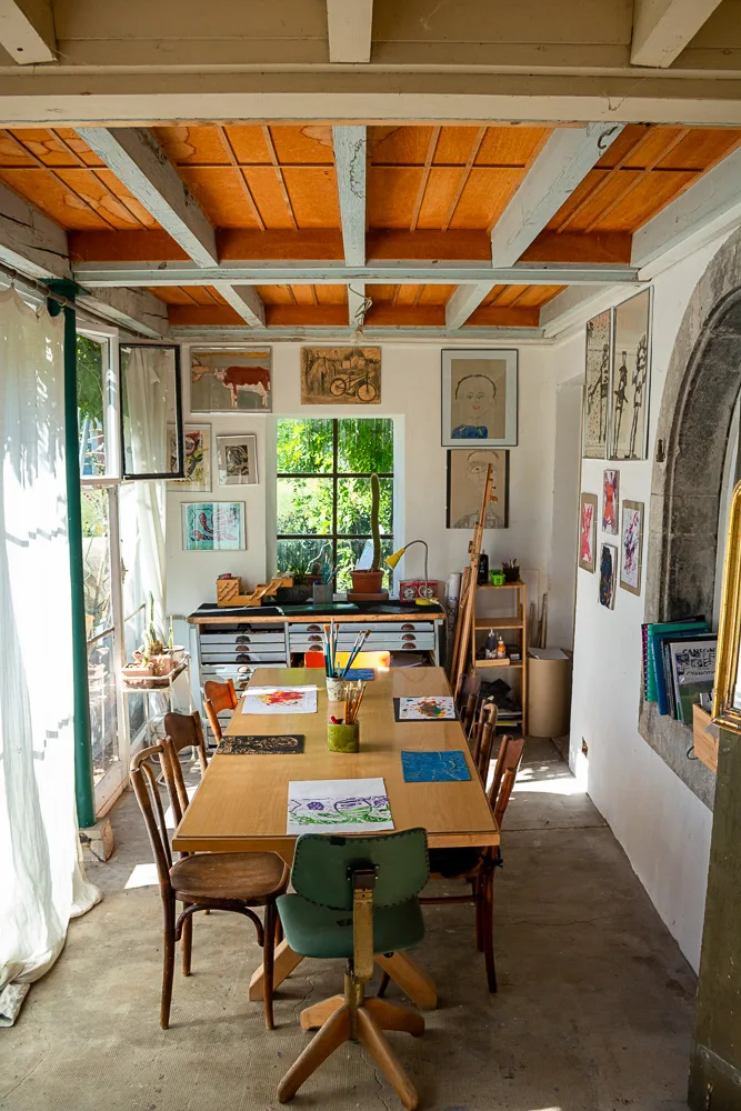 La maison qui accueille l’atelier
